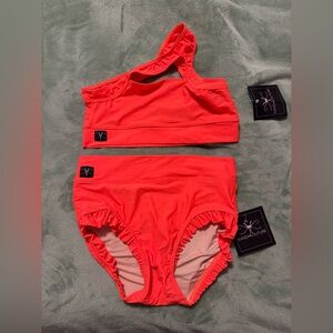 Kandi Kouture Neon Orange Set NWT TS